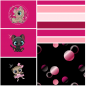 Mobile Preview: Jersey Streifen - pink rosa lachs