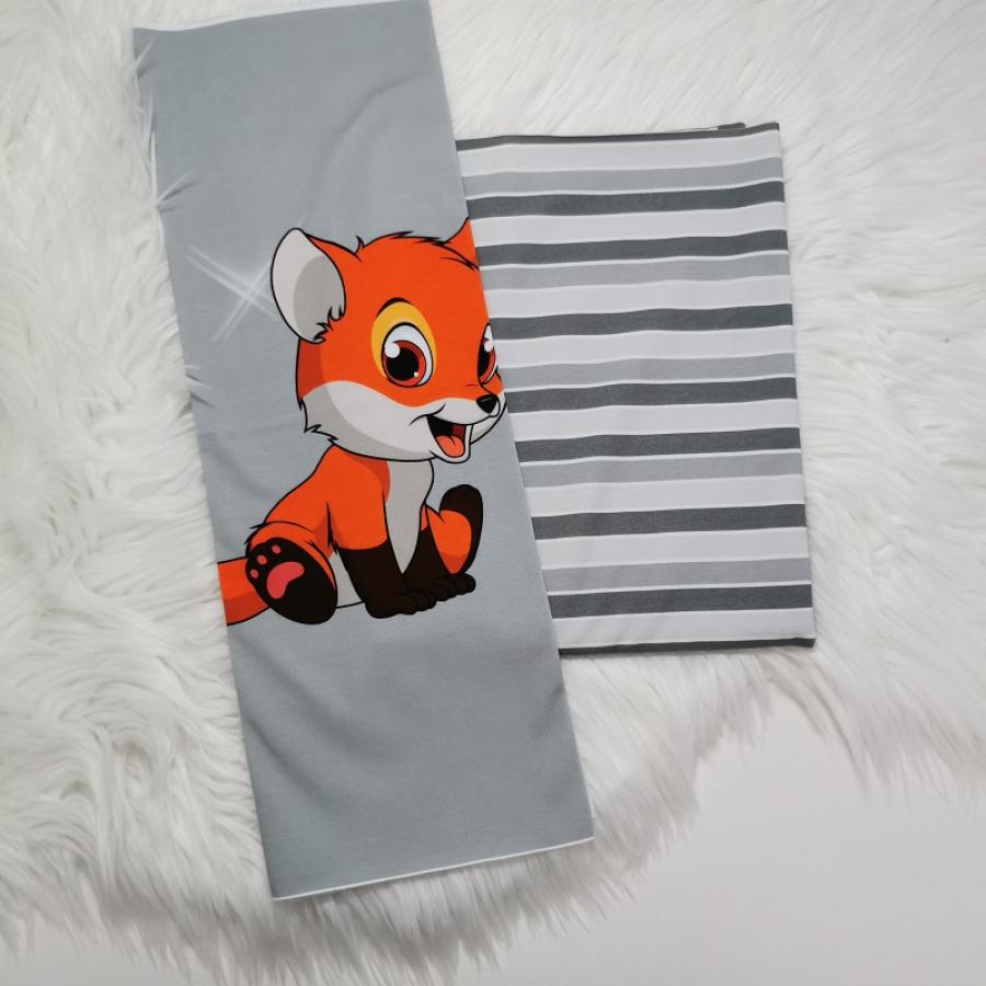 Panel Fuchs Tierbaby - grau