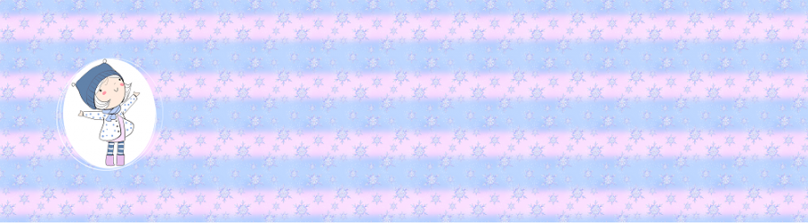 Panel Allover Mädchen Winter - rosa blau 50x180cm