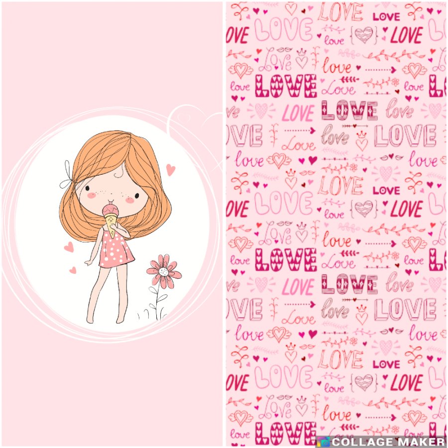 Jersey Schrift LOVE - rosa