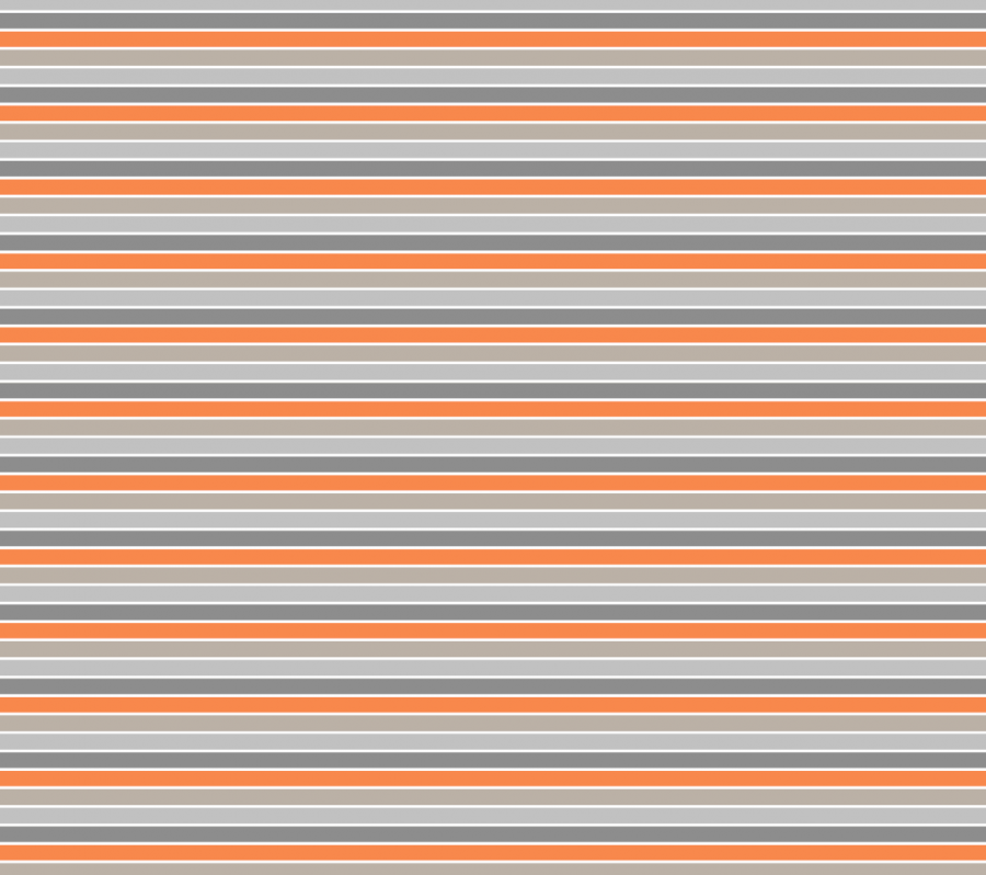 Jersey Streifen - orange grau