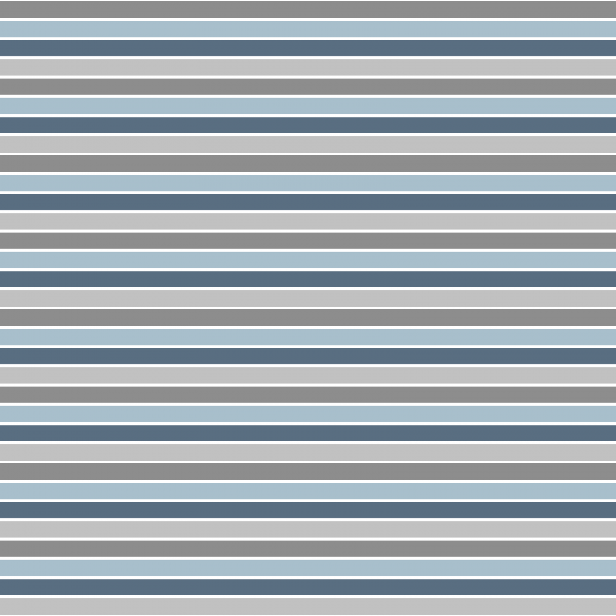 Jersey Streifen - mattblau rauchblau grau