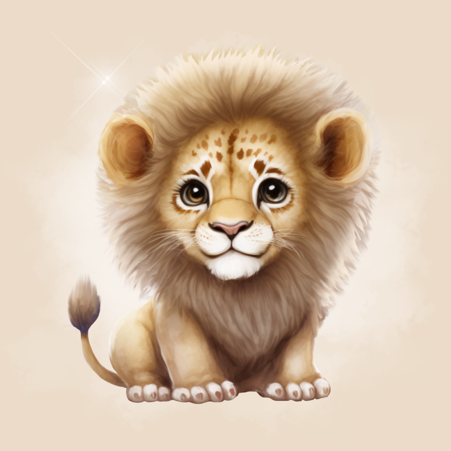 Patch Löwe - beige hell