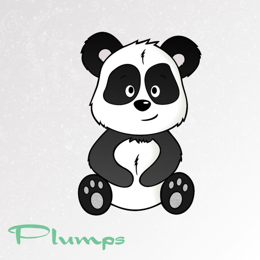 Plotterdatei Panda PLUMPS