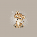 Panel Leopard Afrika - beige dunkel